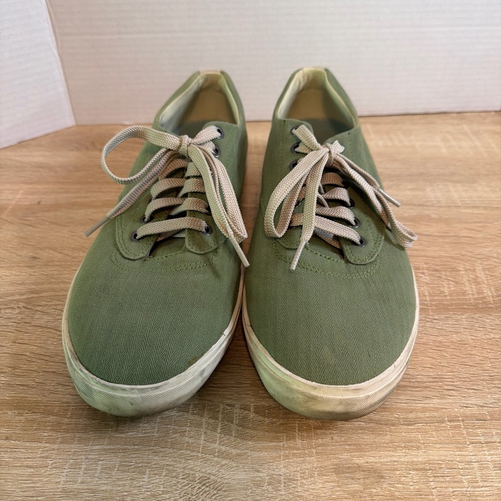 SeaVees Hermosa Plimsoll Surfwash Sneakers Mens 12 Herringbone Twill